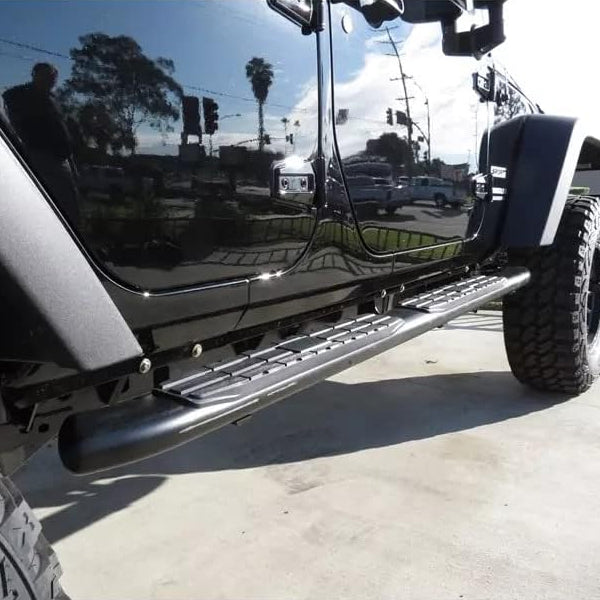 U-Guard 4.25 in. Premium Oval Side Steps | SPN-3439BK | for 2018-2023 Jeep Wrangler JL 4 Door