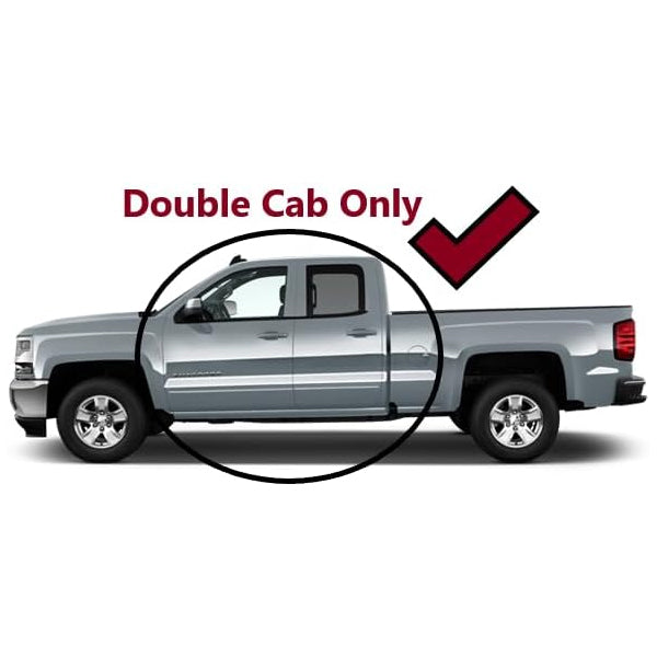 U-Guard 4.25 in. Premium Oval Side Steps | SPN-1433BK | for Chevy Silverado / GMC Sierra 1500 Double Cab 19-23 / Chevy Silverado / GMC Sierra 2500/3500 Double Cab 20-23