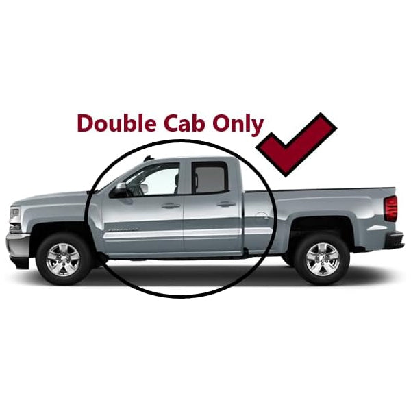 U-Guard 4.25 in. Premium Oval Side Steps SPN-1462BK | for 2007-2018 Chevrolet Silverado 1500 Crew Cab / GMC Sierra 1500 Crew Cab / 2007-2019 2500HD/3500HD Crew Cab