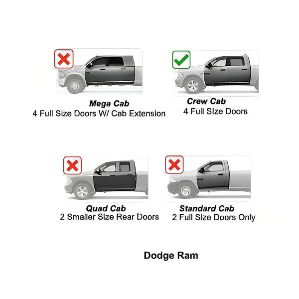 U-Guard 4.25 in. Premium Oval Side Steps | SPN-3331BK | for 2019-2023 Chevrolet Silverado 1500 Crew Cab | 2020-2023 Chevrolet Silverado 2500HD/3500HD Crew Cab