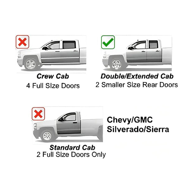 U-Guard 4.25 in. Premium Oval Side Steps | SPN-1306BK | for 2015-2022 Chevy Colorado Extended Cab