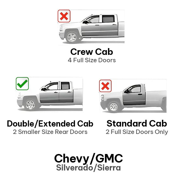 U-GUARD 5" Matte Black Powder-Coated Aluminum Running Boards | SX-1311 | for Chevy Colorado / GMC Canyon Crew Cab 15-23