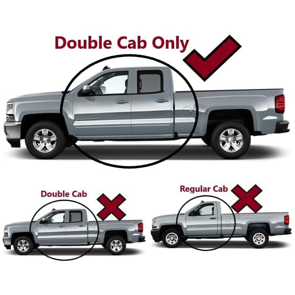 U-Guard 4.25 in. Premium Oval Side Steps | SPN-1463BK | for 2019-2023 Chevrolet Silverado 1500 Crew Cab | 2020-2023 Chevrolet Silverado 2500HD/3500HD Crew Cab