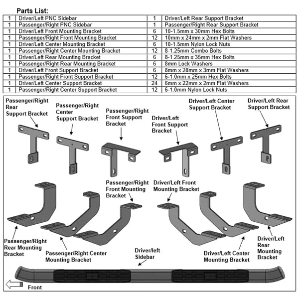 U-Guard 4.25 in. Premium Oval Side Steps | SPN-3440BK | for 2020-2023 Jeep Gladiator