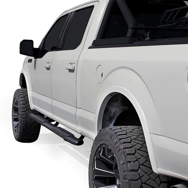 U-Guard 4.25 in. Premium Oval Side Steps SPN-1462BK | for 2007-2018 Chevrolet Silverado 1500 Crew Cab / GMC Sierra 1500 Crew Cab / 2007-2019 2500HD/3500HD Crew Cab