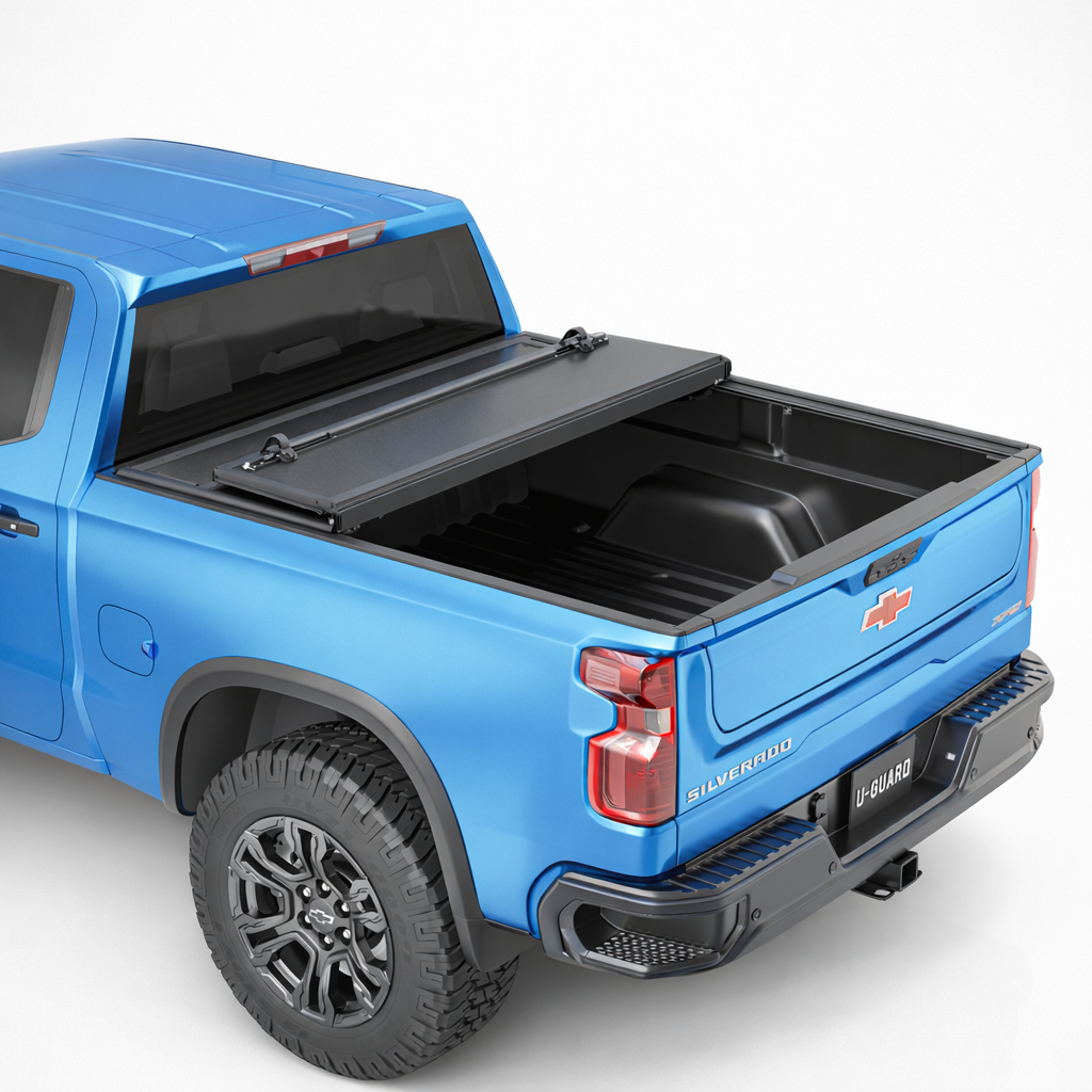 U-Guard Low Profile Flip up Tonneau Cover (Chev / GMC Silverado / Sierra 1500 2019-2025 6'6" Bed)