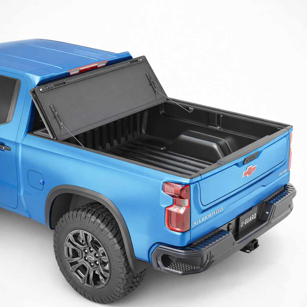 U-Guard Low Profile Flip up Tonneau Cover (Chev / GMC Silverado / Sierra 1500 2019-2025 6'6" Bed)