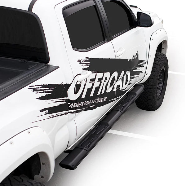 U-GUARD 5" Matte Black Powder-Coated Aluminum Running Boards | SX-1311 | for Chevy Colorado / GMC Canyon Crew Cab 15-23