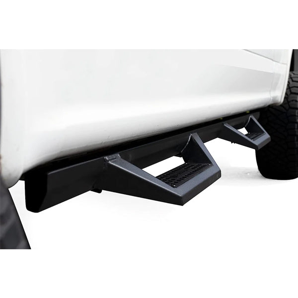 U-Guard Textured Black Drop Step Nerf Bars | SD-5101| for 2005-2023 Nissan Frontier Crew Cab