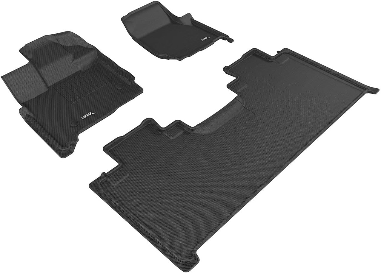 3D MAXpider Custom Fit Floor Liner Black for 2015-2023 FORD F-150 Super Cab