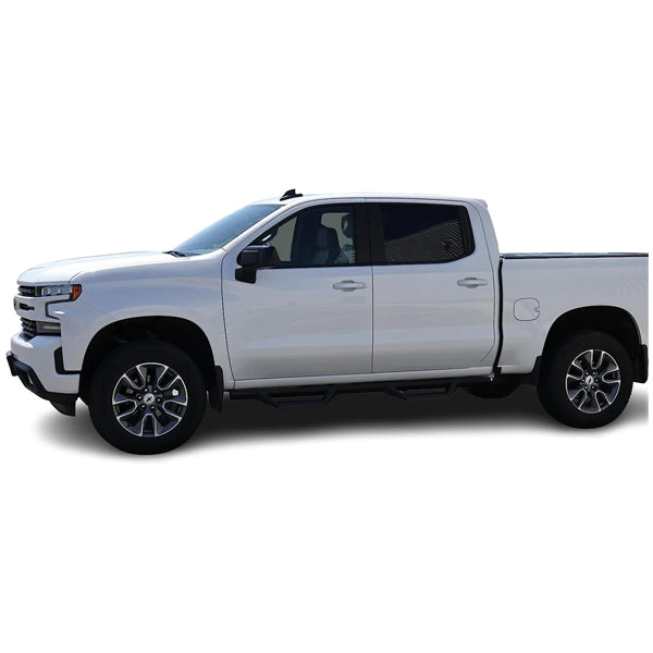 U-Guard Textured Black Drop Step Nerf Bars | SD-5101| for 2005-2023 Nissan Frontier Crew Cab