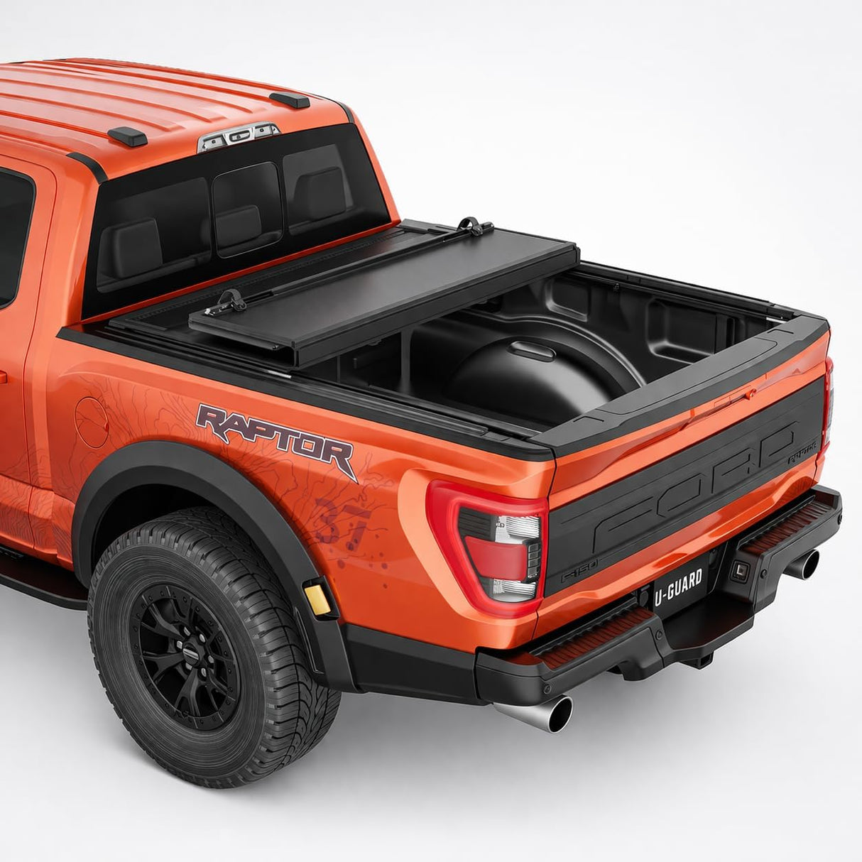U-Guard Low Profile Flip up Tonneau Cover (Ford Super duty F250 / F350 2017-2025 6'9" Bed)