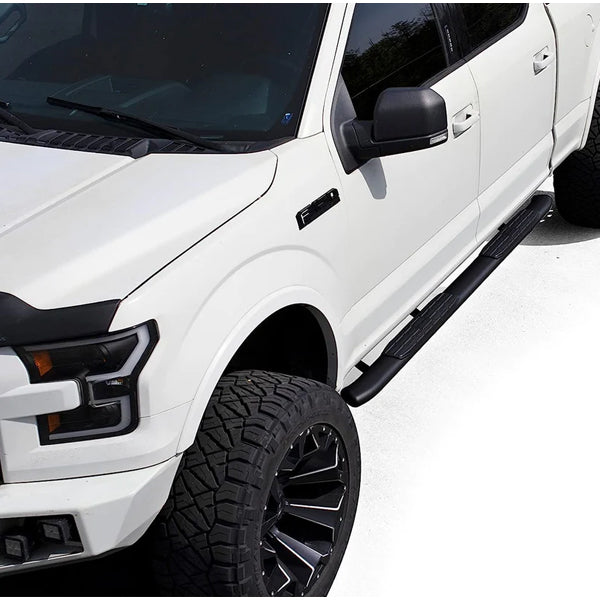 U-Guard 4.25 in. Premium Oval Side Steps | SPN-2223BK | for 2015-2023 Ford F150 SuperCrew Cab | 2017-2023 F250/350/450 Super Duty SuperCrew Cab