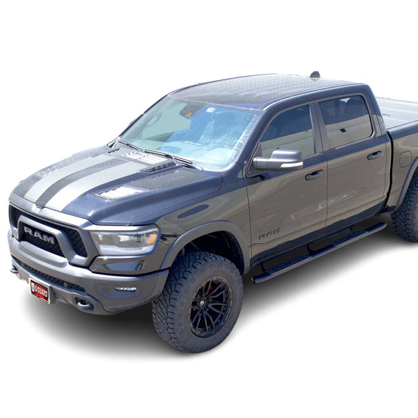 U-Guard 4.25 in. Premium Oval Side Steps | SPN-3332BK | for 2019-2023 Ram 1500 New Body Style Crew Cab