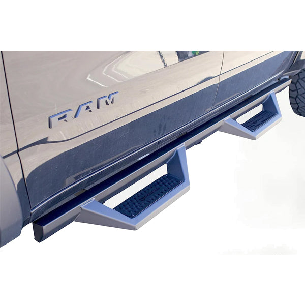 U-Guard Textured Black Drop Step Nerf Bars | SD-3331 | for 2009-2023 Dodge Ram 1500 Classic Body Style Crew Cab