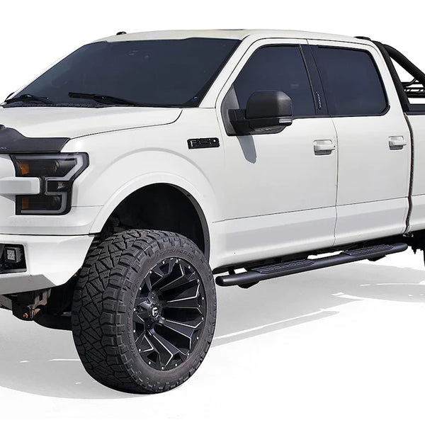 U-Guard 4.25 in. Premium Oval Side Steps | SPN-2223BK | for 2015-2023 Ford F150 SuperCrew Cab | 2017-2023 F250/350/450 Super Duty SuperCrew Cab