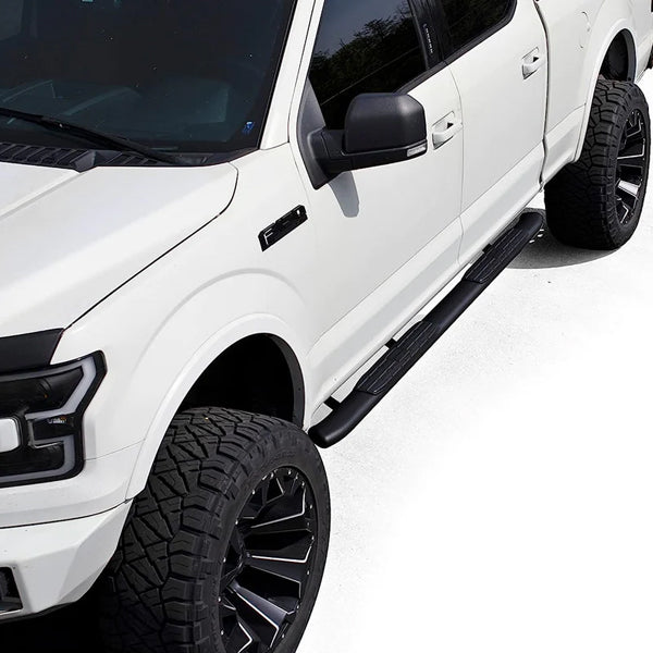 U-Guard 4.25 in. Premium Oval Side Steps SPN-1462BK | for 2007-2018 Chevrolet Silverado 1500 Crew Cab / GMC Sierra 1500 Crew Cab / 2007-2019 2500HD/3500HD Crew Cab