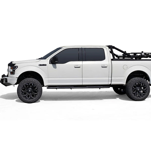 U-Guard 4.25 in. Premium Oval Side Steps | SPN-2223BK | for 2015-2023 Ford F150 SuperCrew Cab | 2017-2023 F250/350/450 Super Duty SuperCrew Cab