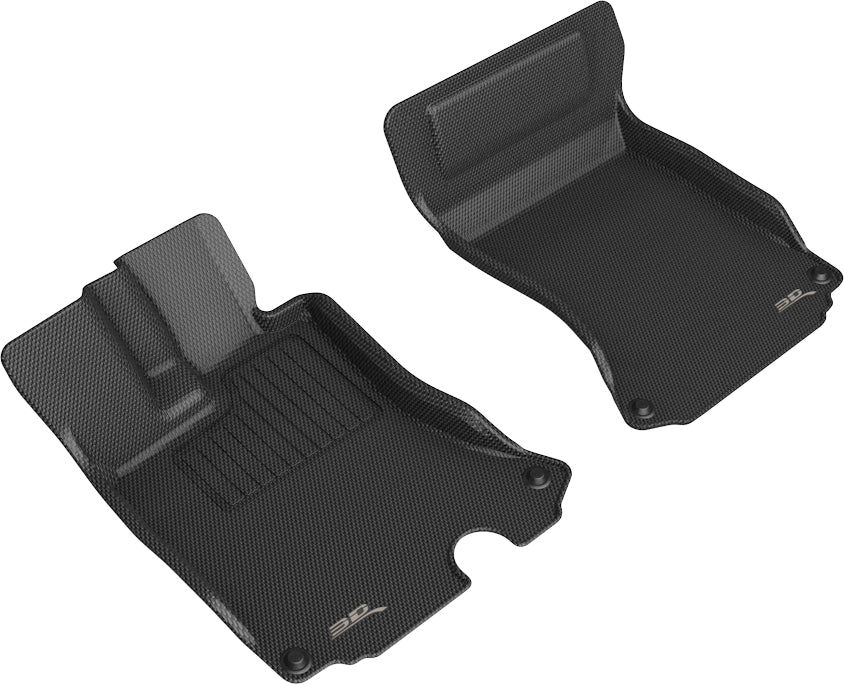 3D MAXpider Custom Fit Kagu Floor Mat (Black) Compatible with Ferrari Portofino M 2021-2023 - Front Row