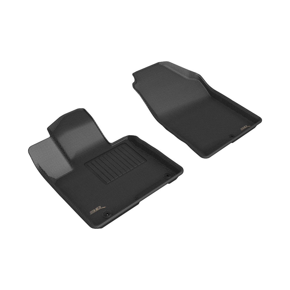 3D MAXpider Custom Fit Kagu Floor Mat (Black) Compatible with Hyundai Tucson 2022-2026 - Front Row
