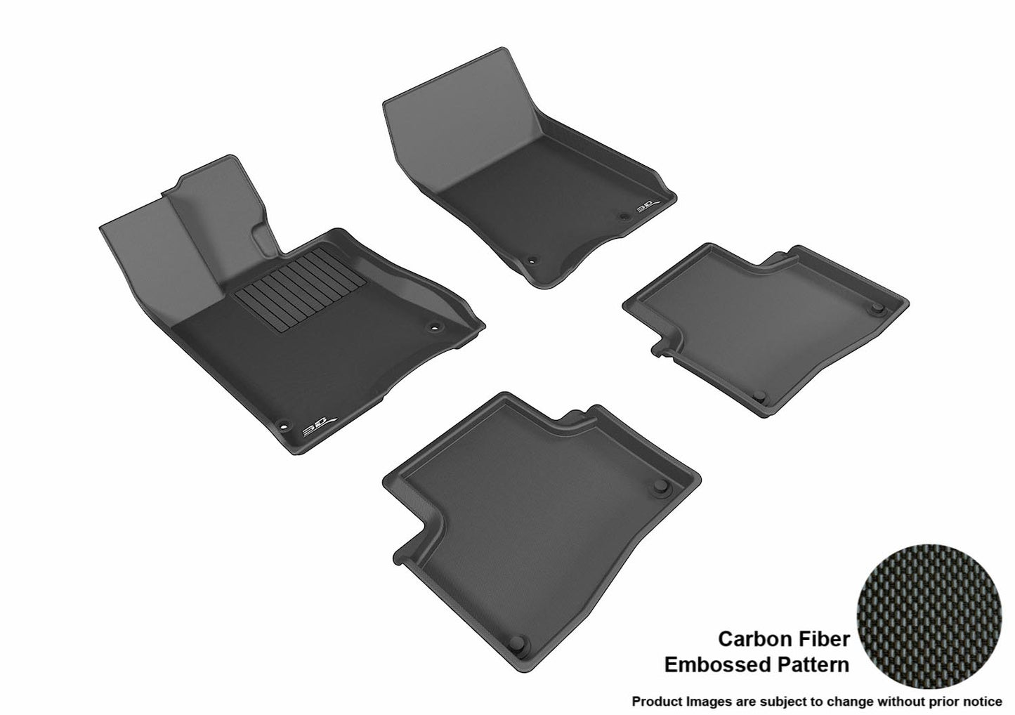 3D MAXpider Custom Fit Floor Liner Black for 2014-2020 ACURA RLX