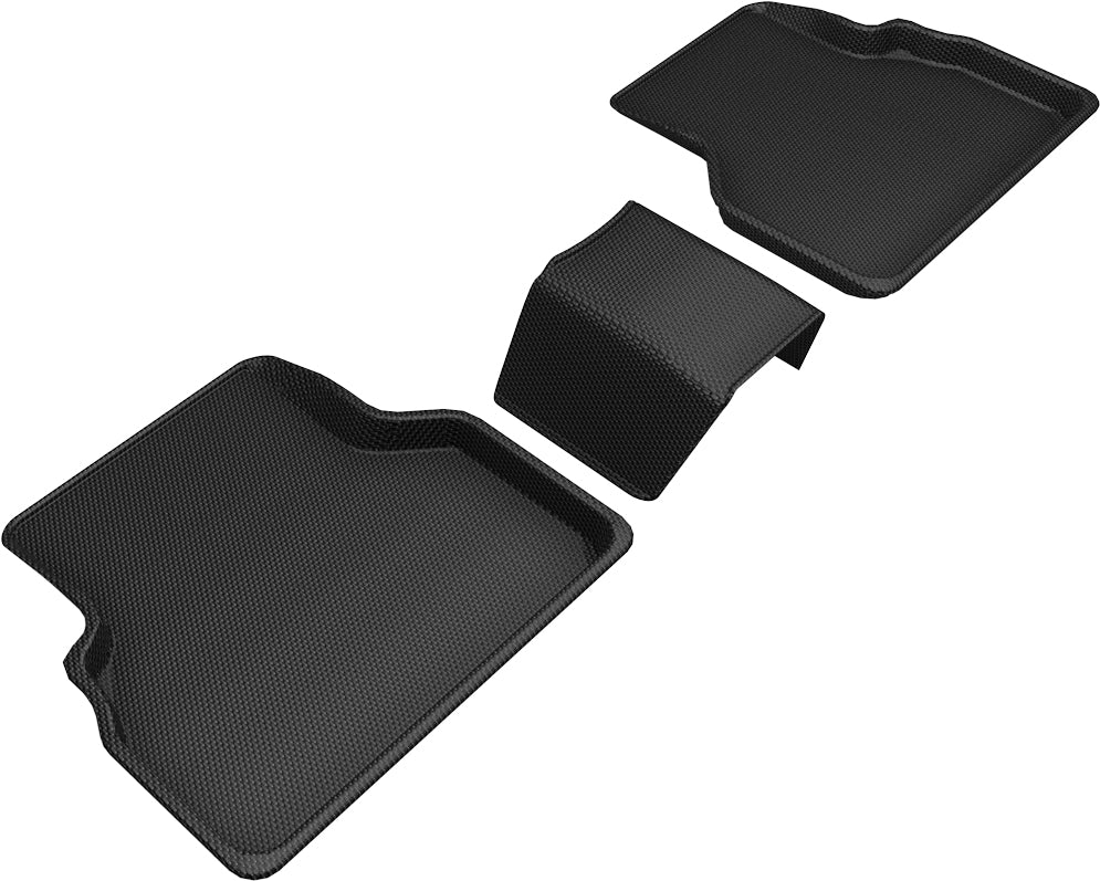 3D MAXpider Custom Fit All-Weather Floor Mat for Select Audi Q3 Models - Kagu Rubber (Black) 2015-2018 - Second Row