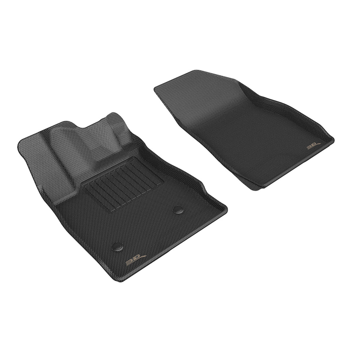 3D MAXpider Custom Fit Kagu Floor Mat (Black) Compatible with Buick Envista 2024-2026 / Chevrolet Trax 2024-2026 - Front Row