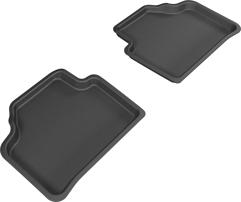 3D MAXpider L1BM04501509 Custom Fit All-Weather Floor Mat for Select BMW X1 (E84) sDrive Models - Kagu Rubber (Black) - Second Row