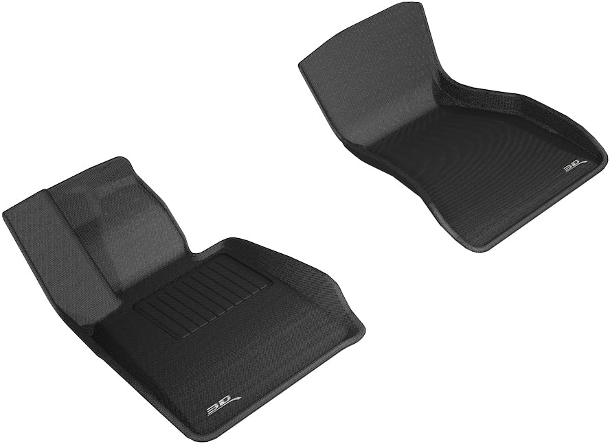 3D MAXpider Custom Fit Kagu Floor Mat (Black) Compatible with BMW 5 Series (G30/G31) RWD 2017-2023 - Front Row