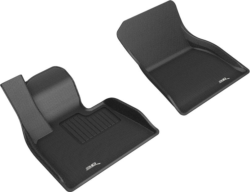 3D MAXpider Custom Fit Kagu Floor Mat (Black) Compatible with BMW X5 (G05) 2019-2025 / X6 (G06) 2020-2025 / X7 (G07) 2019-2025 - Front Row
