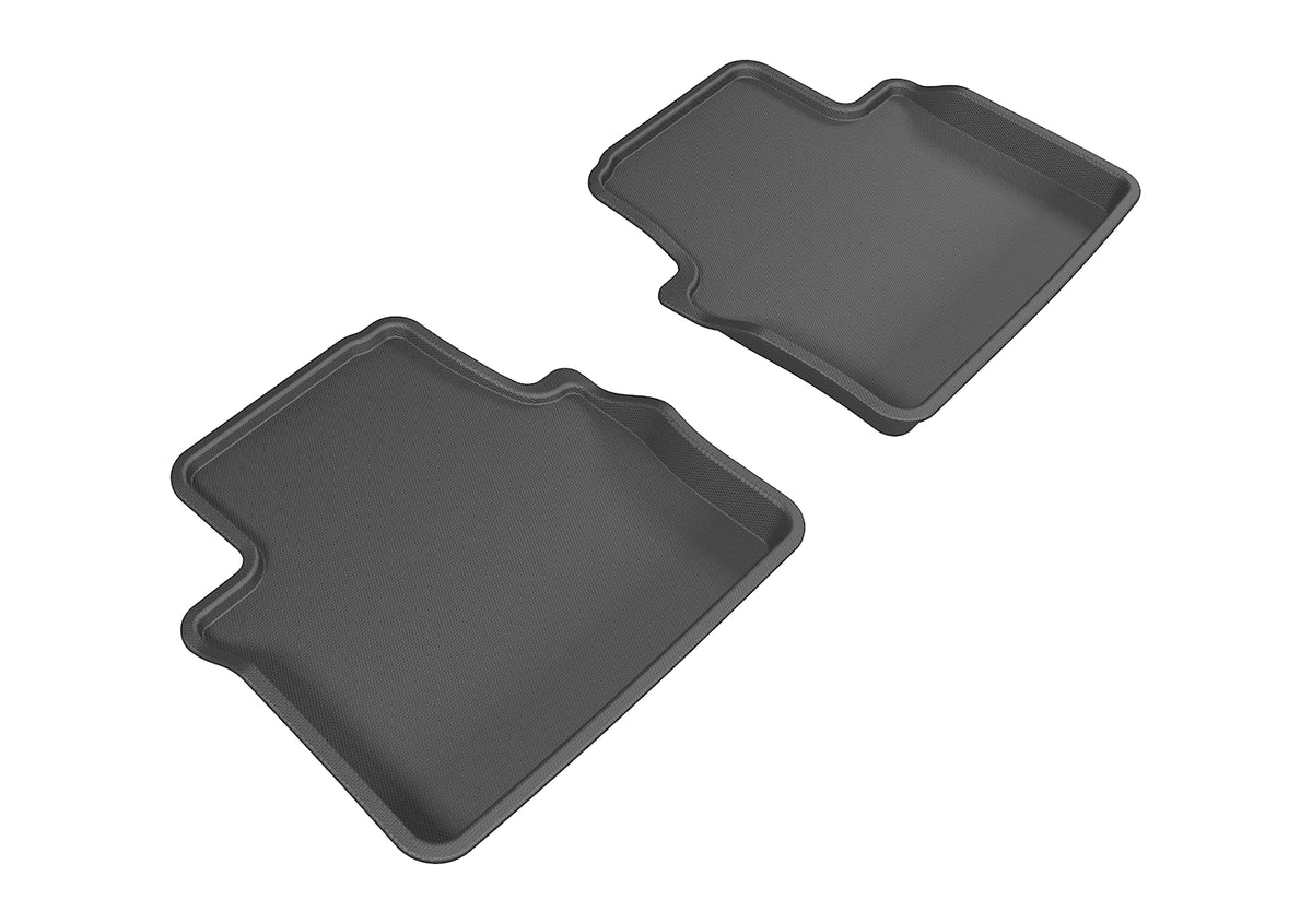 3D MAXpider Custom Fit Complete Floor Mat Set for Select Cadillac CTS Models - Kagu Rubber (Black) - Second Row