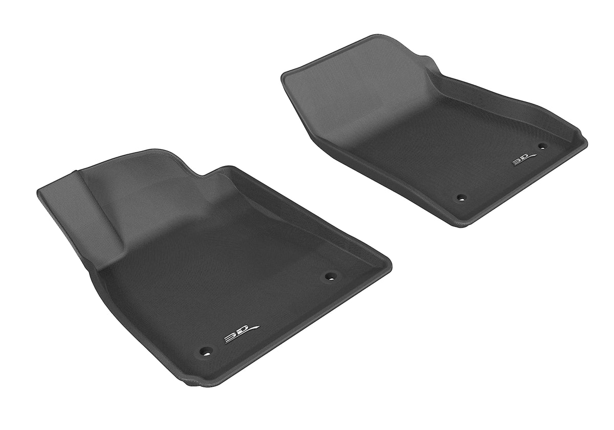 3D MAXpider Custom Fit All-Weather Floor Mat for Select Chevrolet Impala Models - Kagu Rubber (Black) - Front Row