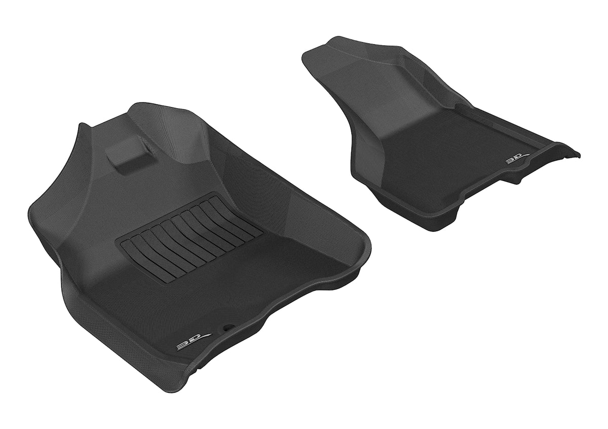 3D MAXpider Custom Fit Kagu Floor Mat (Black) Compatible with Dodge Ram 1500 2009-2012 - Front Row