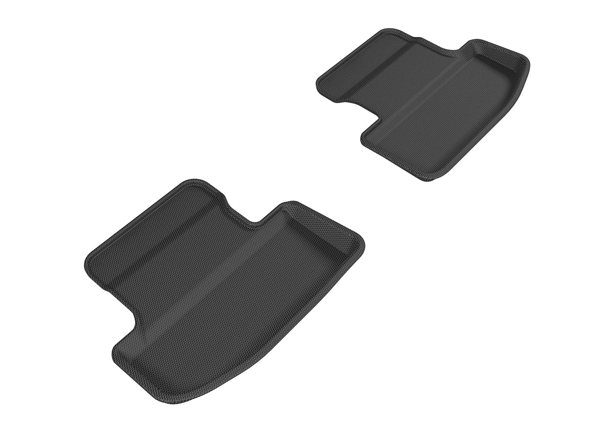 3D MAXpider Custom Fit Kagu Floor Mat (Black) Compatible with Mustang 2015-2024 - Second Row