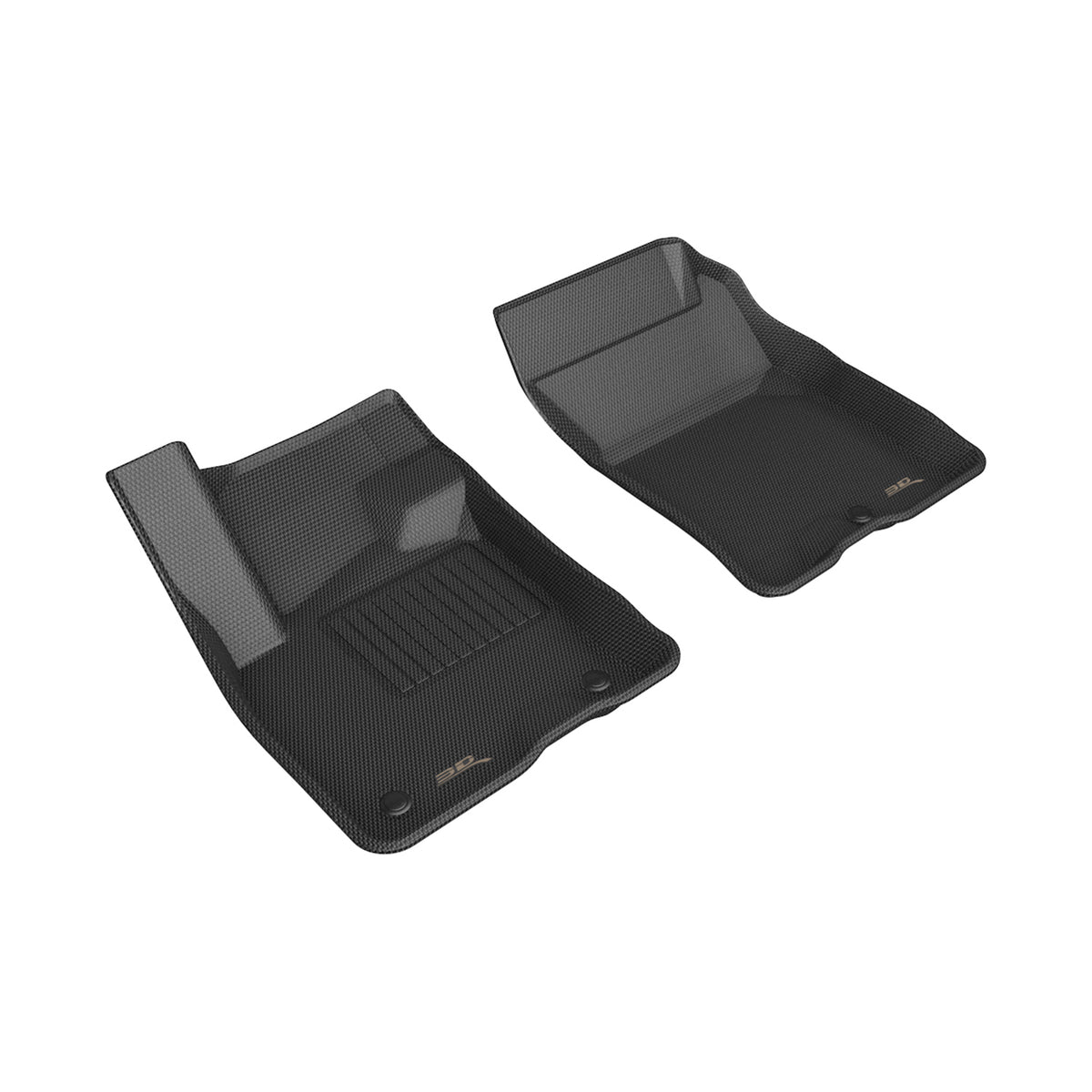 3D MAXpider Custom Fit Kagu Floor Mat (Black) Compatible with Ford Bronco Sport 2021-2026 - Front Row