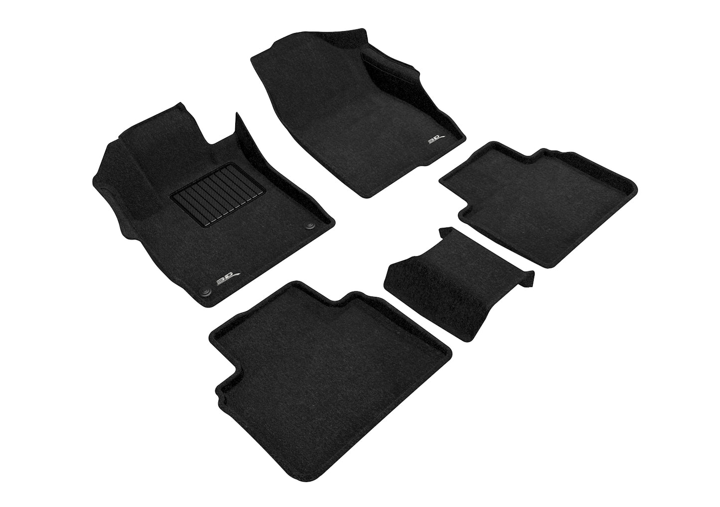 3D MAXpider Custom Fit Floor Liner Black for 2018-2022 HONDA ACCORD