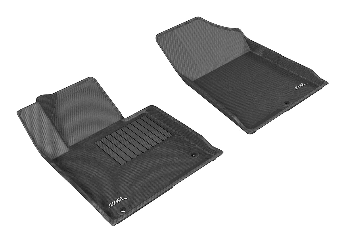 3D MAXpider Custom Fit Kagu Floor Mat (Black) Compatible with Hyundai Sonata 2015-2020 / Kia Optima 2015-2020 - Front Row