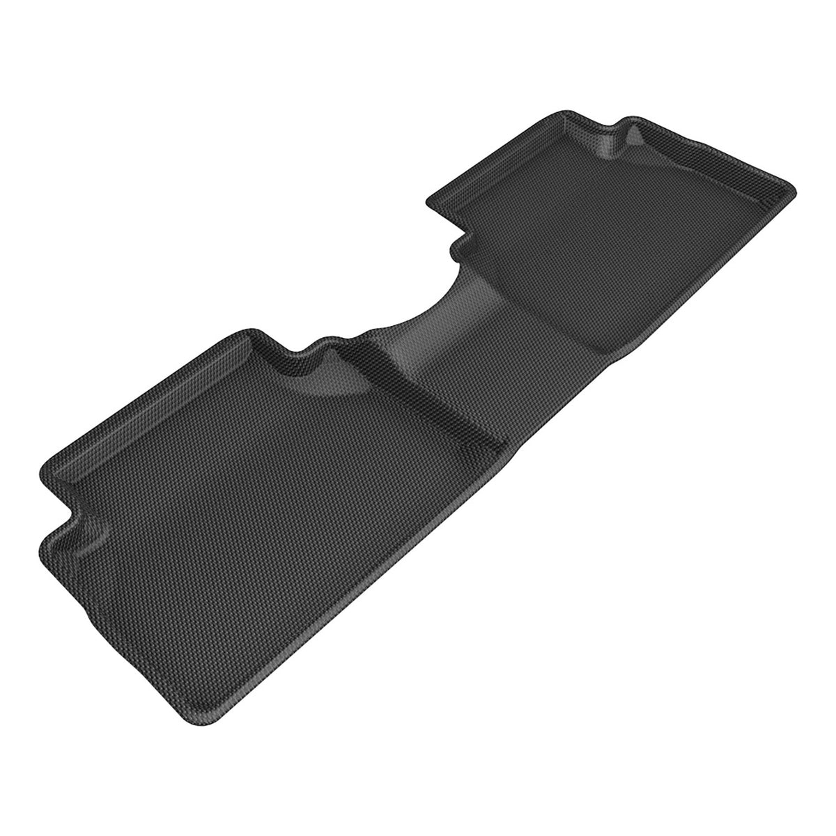 3D MAXpider Custom Fit Kagu Floor Mat (Black) Compatible with Hyundai Santa Fe Gasoline 2021-2023 - Second Row