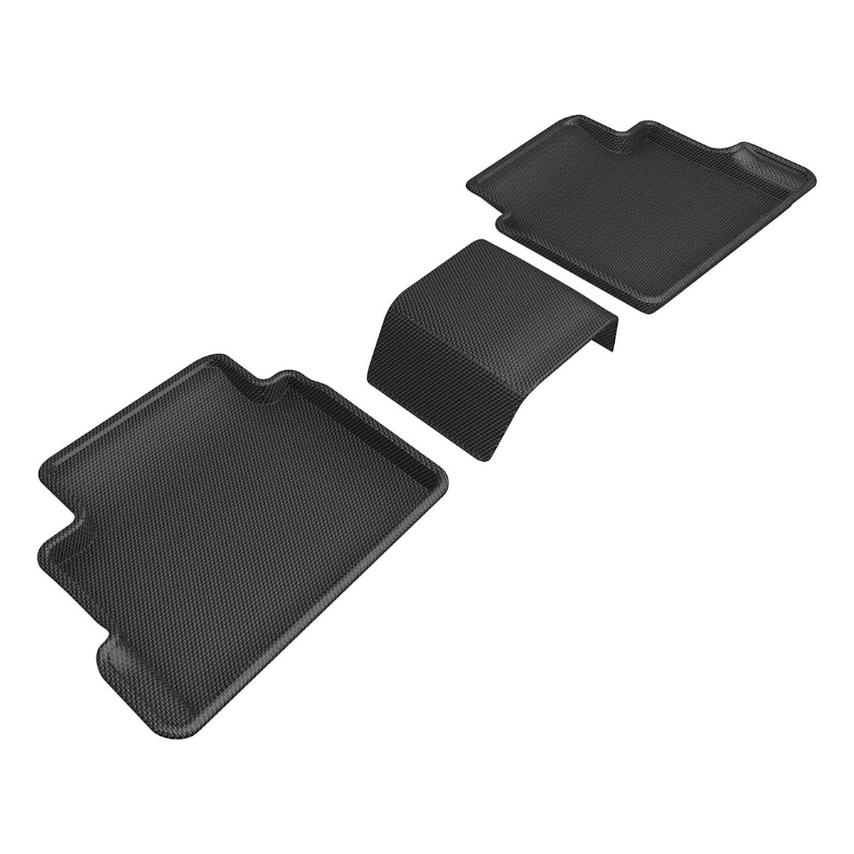 3D MAXpider Custom Fit Kagu Floor Mat (Black) Compatible with Hyundai Kona 2024-2026 - Second Row