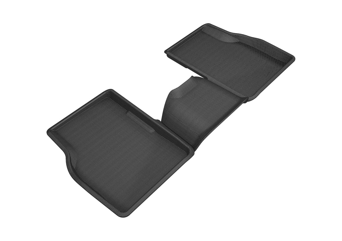 3D MAXpider Custom Fit Kagu Floor Mat (Black) Compatible with Jeep Compass 2017-2023 - Second Row