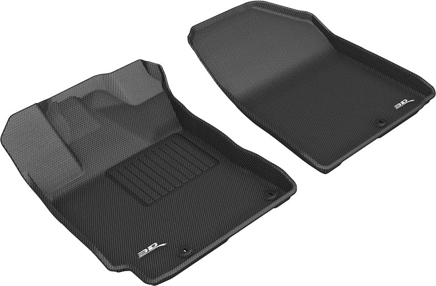 3D MAXpider Custom Fit Kagu Floor Mat (Black) Compatible with KIA Forte 2019-2023 - Front Row