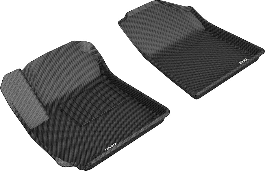 3D MAXpider Custom Fit Kagu Floor Mat (Black) Compatible with Kia Soul 2020-2025 - Front Row