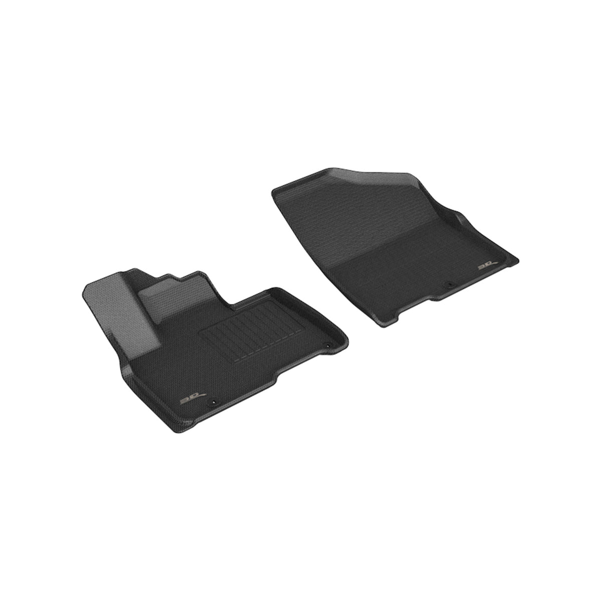 3D MAXpider Custom Fit Kagu Floor Mat (Black) Compatible with Kia Carnival 2022-2024 - Front Row