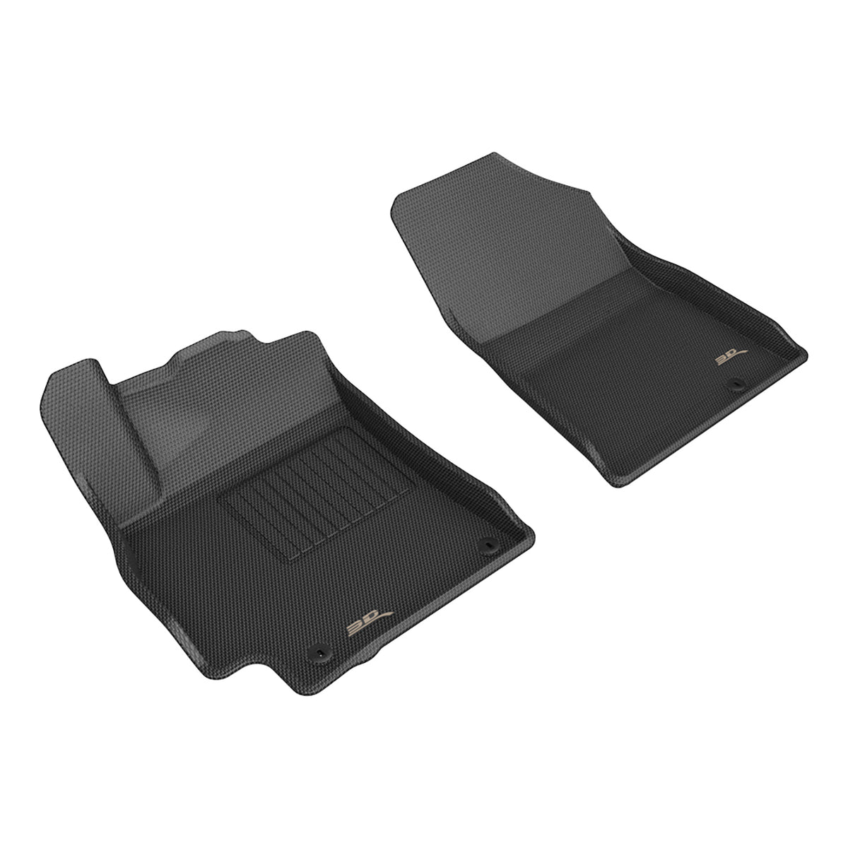 3D MAXpider Custom Fit Kagu Floor Mat (Black) Compatible with Kia K4 2025-2026 - Front Row
