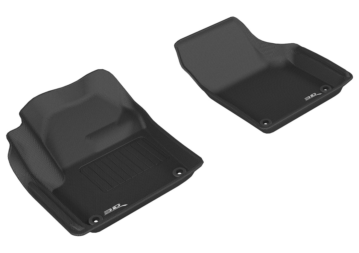 3D MAXpider Custom Fit Kagu Floor Mat (Black) Compatible with Land Rover Discovery Sport 2015-2019 - Front Row