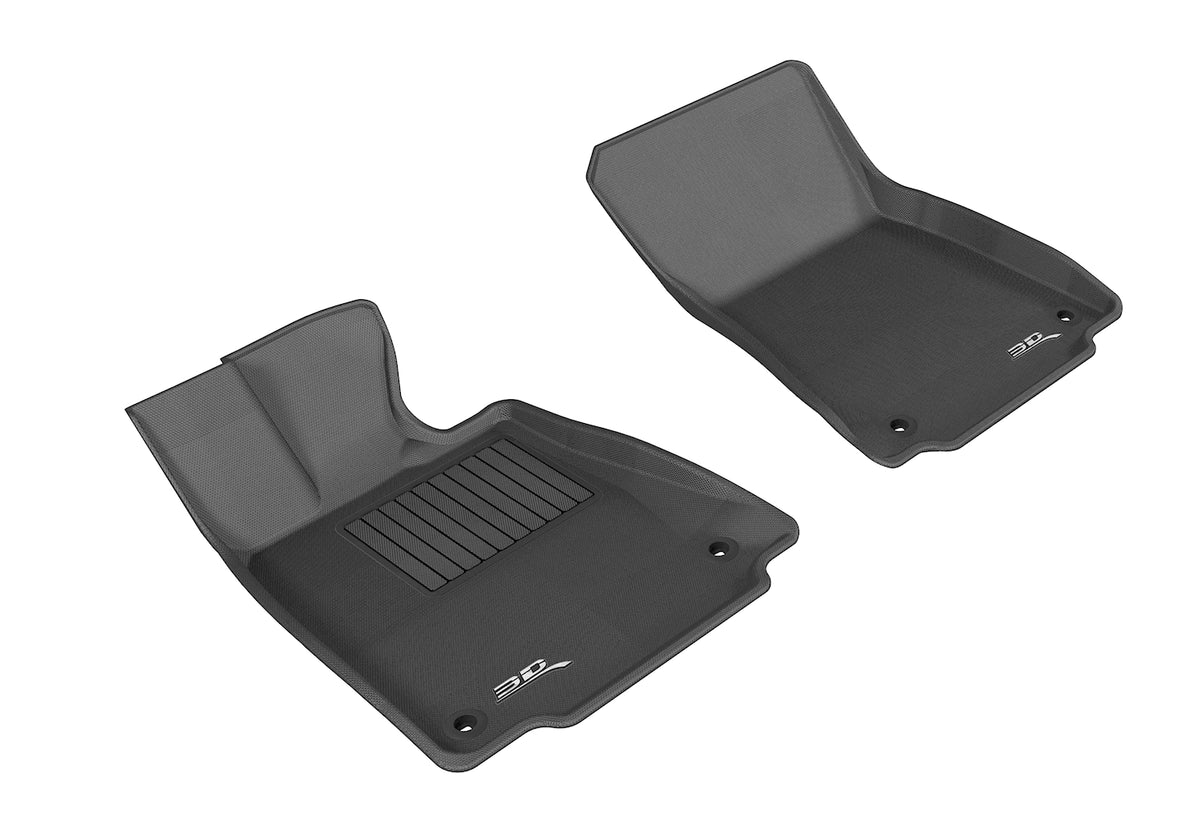 3D MAXpider Custom Fit All-Weather Floor Mat for Select Lexus is Models - Kagu Rubber (Black) - Front Row