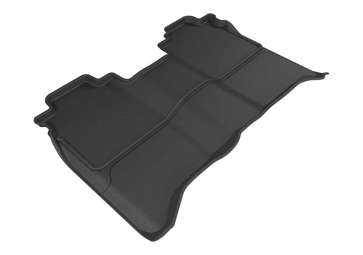 3D MAXpider Custom Fit Kagu Floor Mat (Black) Compatible with Nissan Titan Crew CAB 2016-2023 - Second Row