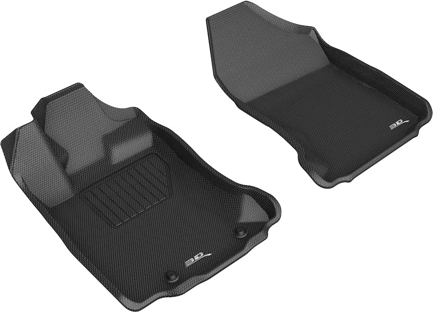3D MAXpider Custom Fit Kagu Floor Mat (Black) Compatible with Subaru Legacy/Outback 2020-2025 - Front Row