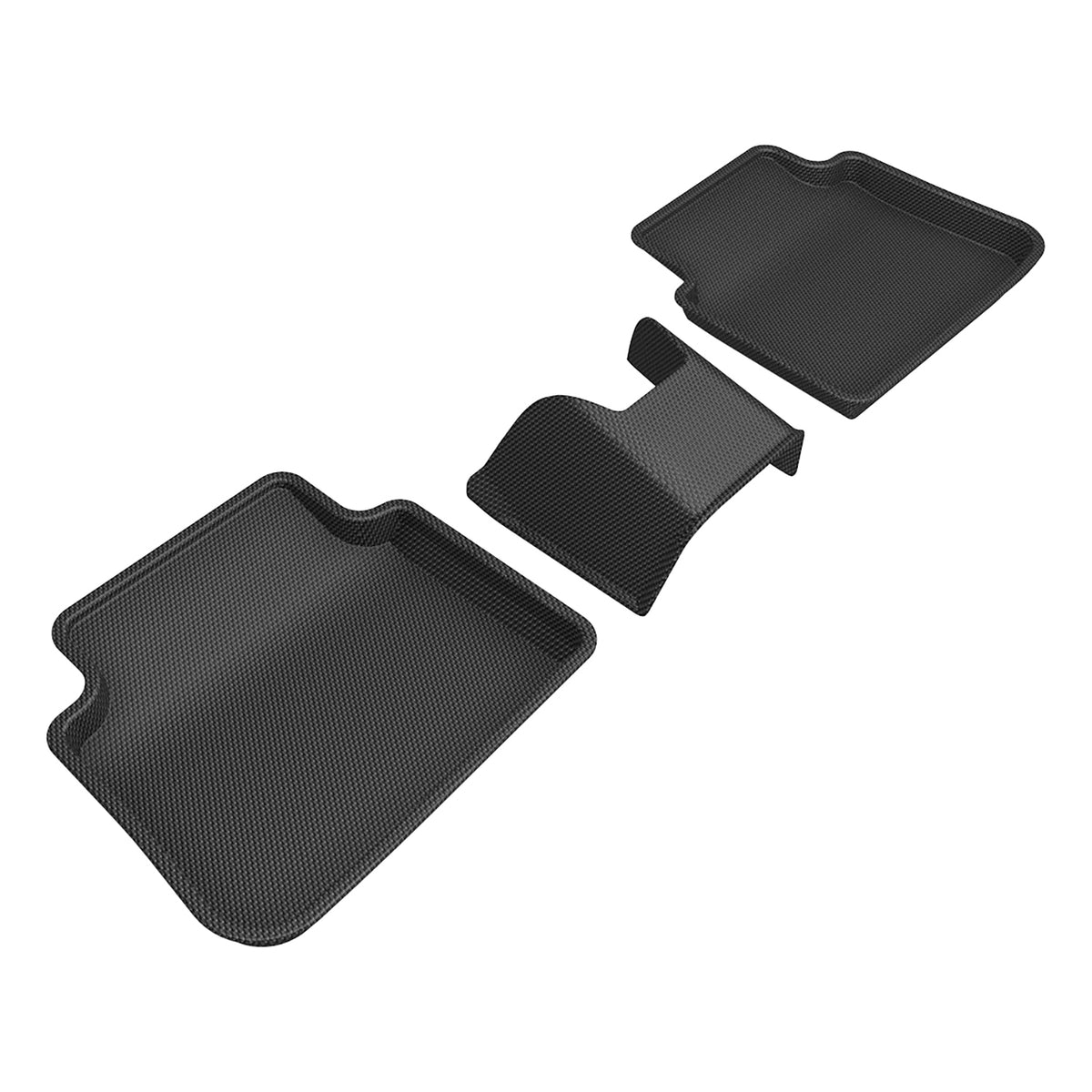 3D MAXpider Custom Fit Kagu Floor Mat (Black) Compatible with Subaru Crosstrek 2024-2026 - Second Row