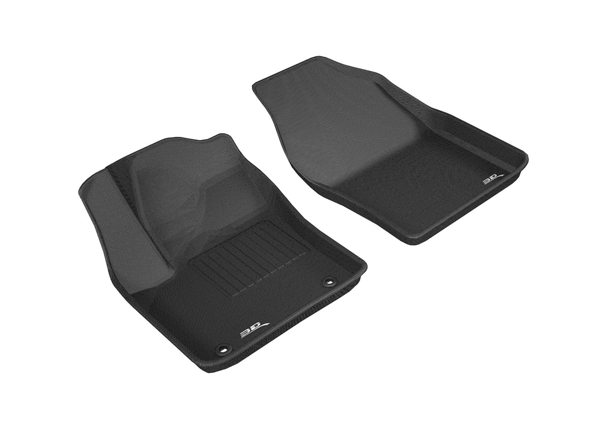 3D MAXpider Custom Fit All-Weather Floor Mat for Select Toyota C-HR Models - Kagu Rubber (Black) 2018-2022 - Front Row